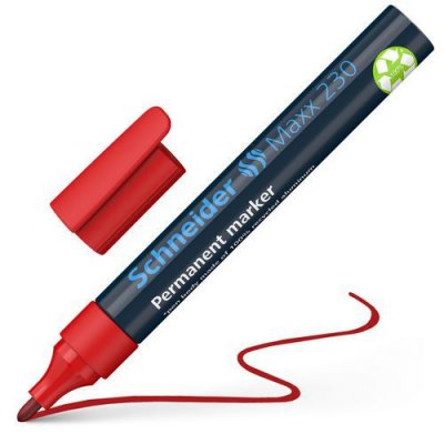 SCHNEIDER  Maxx 230 Marqueur permanent Pointe Ronde Rouge
