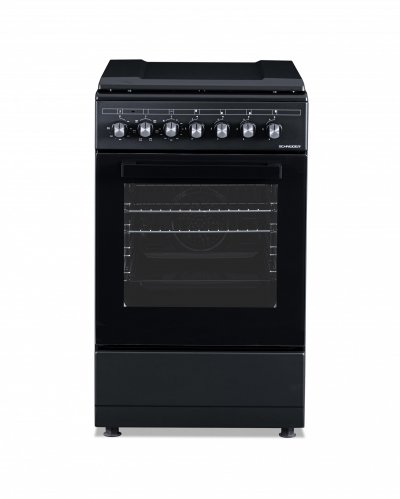 SCHNEIDER  SCCG54C-BM - Cuisini&egrave;re gaz Black mat