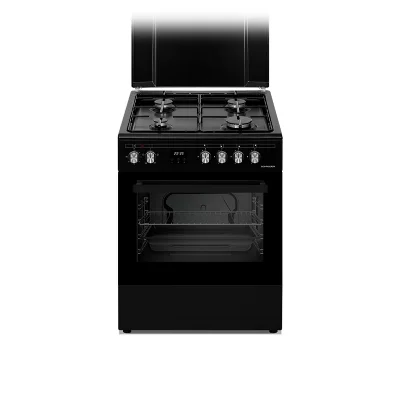 SCHNEIDER  SCCG64C-BM - Cuisini&egrave;re gaz Black mat
