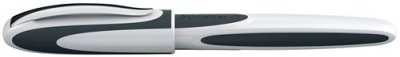 SCHNEIDER  Stylo &agrave; plume Ray L - Caoutchouc et plume inox - Blanc et gris fonc&eacute;