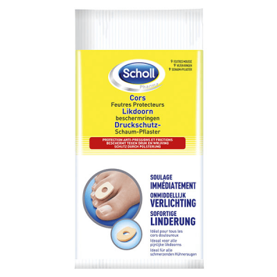 SCHOLL  Feutres Protecteurs Cors, 9 Unit&eacute;s
