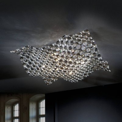 SCHULLER VALENCIA  Plafonnier Saten en cristal 56 cm