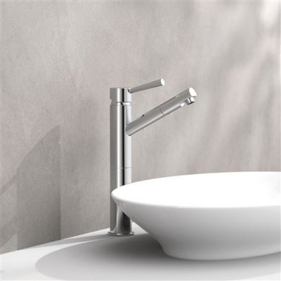 SCHüTTE Sch&uuml;tte - Mitigeur de haut lavabo cornwall 196 mm Chrome Argent