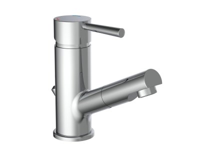 SCHUTTE Sch&uuml;tte - Mitigeur de lavabo avec spray r&eacute;tractable cornwall Argent