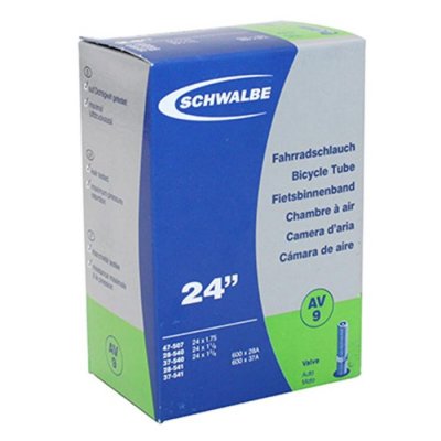 SCHWALBE  600 A 24 X 1 3/8 Schrader Inner Tube Noir 24&acute;&acute; / 1.125-1.75