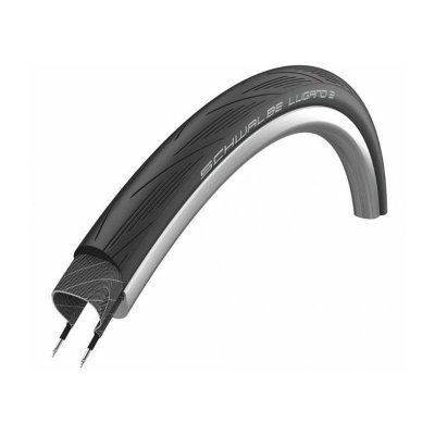 SCHWALBE  Lugano II K-Guard Folding Road Tyre - Noir} - 700c}, Noir}