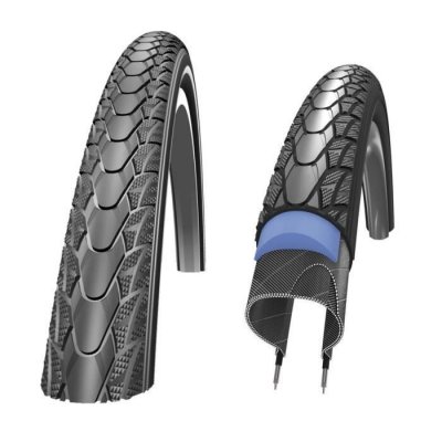 SCHWALBE  Marathon Plus cordoni Unisex-Adult, Nero/Reflex, 20x175
