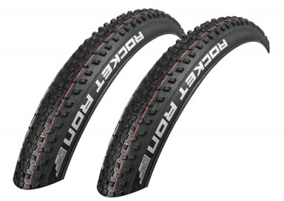 SCHWALBE  Rocket Ron HS438 SR-Pneumatico Unisex-Adult, Nero, 26 pollici