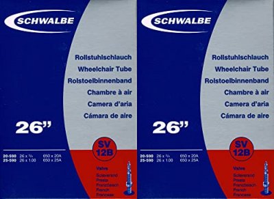 SCHWALBE  Sv12b Inner Tube Noir 26&acute;&acute; / 0.875-1.00