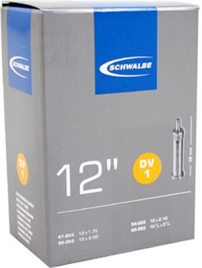 SCHWALBE  tube int&eacute;rieur 12 x 1,75/2 1/4 1/4 (47/62-203) DV 35 mm