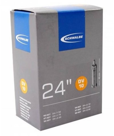 SCHWALBE  tube int&eacute;rieur 24 x 1,50/2,40 pouces (40/62-507) DV 40 mm