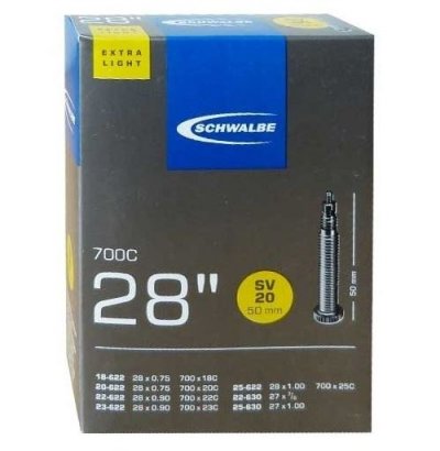 SCHWALBE  tube int&eacute;rieur 27/28 x 0,75/1,00(18/25-622/630) FV 50 mm