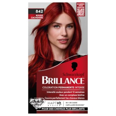 BRILLANCE Schwarzkopf  - Coloration Permanente - Rouge Cachemire 842