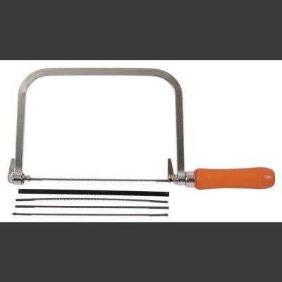 AVIT Scie &agrave; chantourner avec 3 lames pour bois et 2 lames pour le m&eacute;tal CK AV09030
