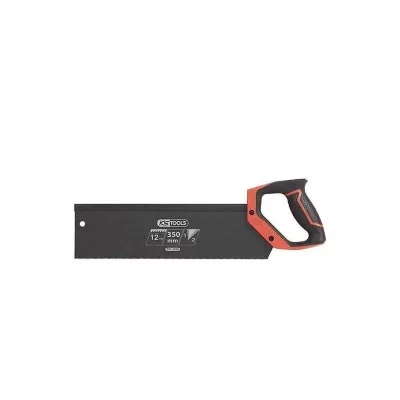 KS TOOLS Scie &agrave; dos travaux de finition 350mm &agrave; poign&eacute;e bi-mati&egrave;re