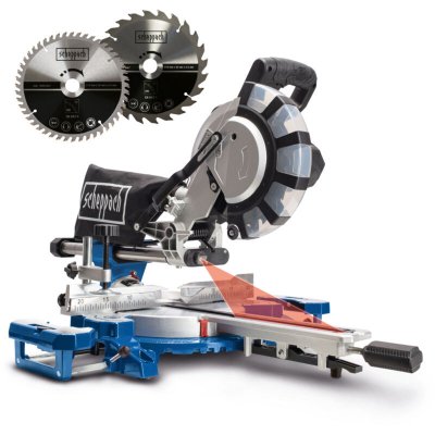SCHEPPACH Scie &agrave; onglet radiale  - 2000W - 2 lames - 210 mm - HM216SPX