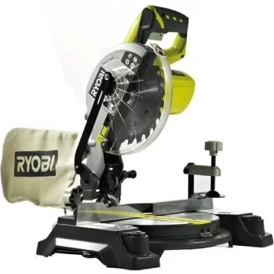 RYOBI Scie &agrave; onglet sans fil 18V  EMS190DCL, gamme ONE+