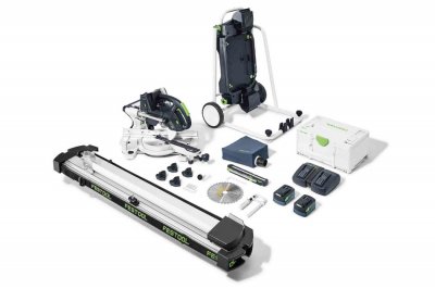FESTOOL Scie &agrave; onglets radiale sans fil KSC 60 EB 5.2 I-UG-Set Kapex - 577178