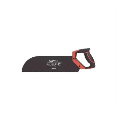 KS TOOLS Scie &agrave; Panneau 350mm, 2 Angles de Coupe 12Tpi, Poign&eacute;e Bi-Mati&egrave;re