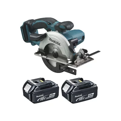 MAKITA Scie circulaire 18 V Li-Ion 4 Ah &Oslash; 136 mm - 2 batteries, chargeur, coffret - DSS501RMJ