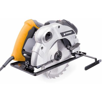 POWERMAT Scie circulaire &agrave; bois avec laser 2250 W 2 disques 185 mm 24/40 dents