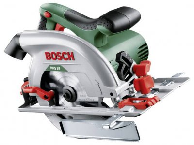 BOSCH Scie circulaire filaire 1200 w &oslash; 160 x 20 mm avec but&eacute;e parall&egrave;le - pks 55 - 