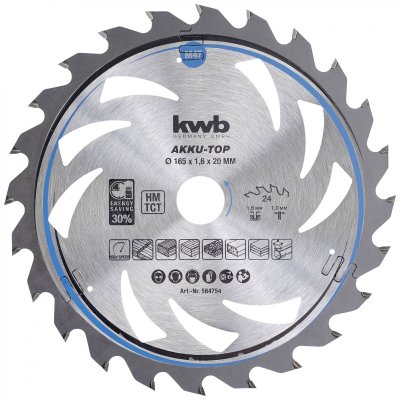 KWB Scie circulaire hm D.165 x 20 - 24Z 