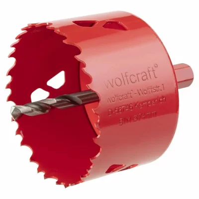 WOLFCRAFT Scie cloche bois/plastique/m&eacute;tal/pl&acirc;tre  diam.74mm