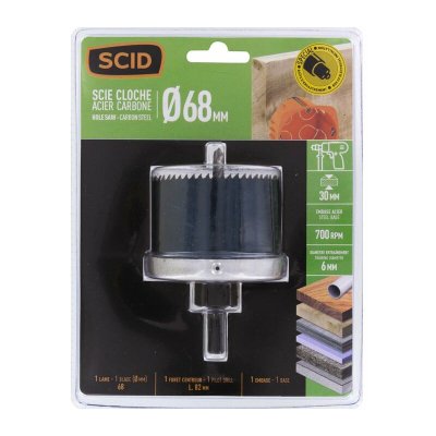 SCID Scie cloche fixe qualit&eacute; professionnelle - 68mm - 