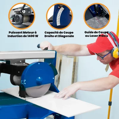 MONSTERSHOP Scie de carrelage sur table - 1200mm 1400w 26125
