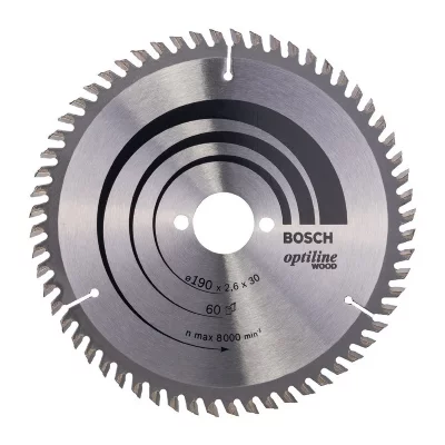BOSCH Scie Optiline Wood 190 x 30 x 2,6 mm, 60 
