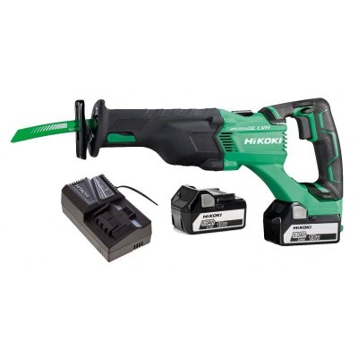 HIKOKI Scie sabre &agrave; batterie 18v 5ah li-ion course 32mm cr18dblwj 