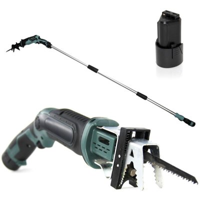 FISHTEC Scie Sabre Sans Fil - T&eacute;lescopique 170 cm - Batterie Lithium - 10.8V