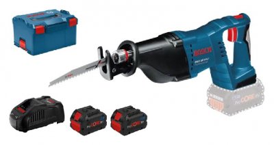 BOSCH Scie sabre sansfil  GSA 18 VLI 18 V 2 batteries ProCore 18 V 8Ah chargeur LBoxx