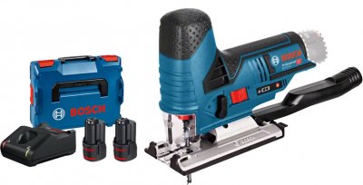 BOSCH Scie sauteuse sansfil  GST 12V70 12 V 2 batteries 3 Ah chargeur coffret LBoxx