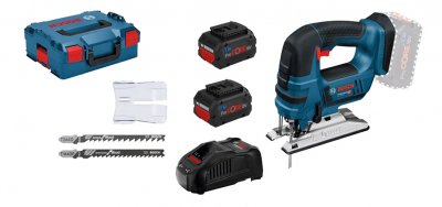 BOSCH Scie sauteuse sansfil  GST 18 VLI B 18 V 2 batteries Procore 55Ah chargeur coffret Lboxx