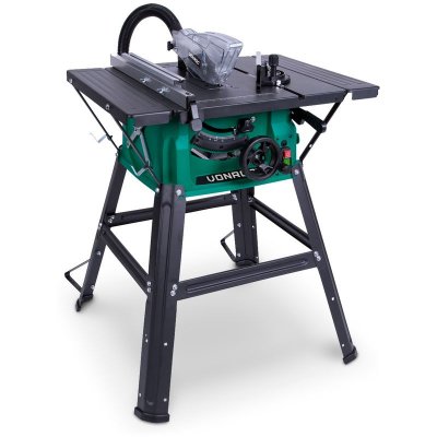 VONROC Scie sur table - 1 500w - 210mm, lame de scie de 40 dents et support inclus