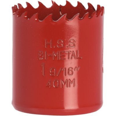 SCID Scie tr&eacute;pan HSS bi m&eacute;tal &deg; 40 mm profondeur 35 mm bois m&eacute;taux plastique 