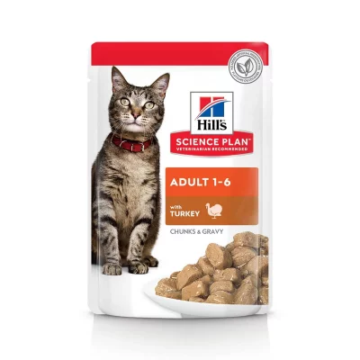 HILL S SCIENCE PLAN Science Plan Adult Sachets Morceaux de Dinde en Sauce 85 gr Hill's