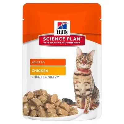 HILL S Science Plan Adult Sachets Morceaux de Poulet en Sauce 85 gr Hill's