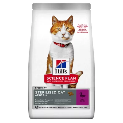 HILL S SCIENCE PLAN Science Plan Young Adult Sterilised Cat au Canard 3 Kg Hill's