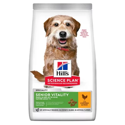 HILL&APOS;S Science Plan Youthful Vitality Small & Mini Mature 7+ au Poulet 1.5 