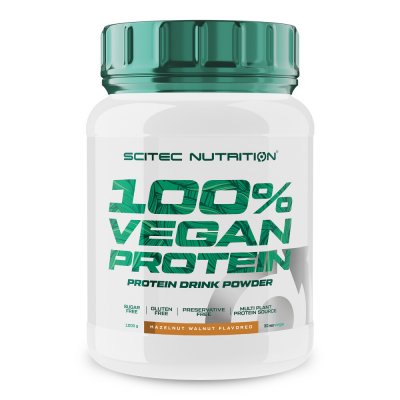 SCITEC NUTRITION  100% Prot&eacute;ine V&eacute;g&eacute;talienne 1 Kg Noisette Noix