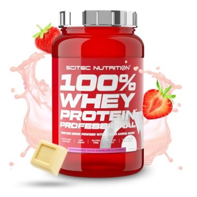 SCITEC NUTRITION  100% Whey Prot&eacute;ine Professionnelle 920 gr Fraise