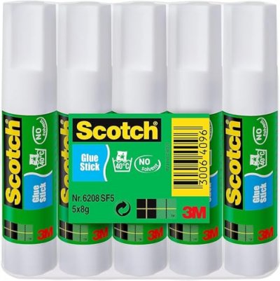 SCTC SCOTCH Lot de 5 b&acirc;tons de colle Classic - 8 g - Sous blister