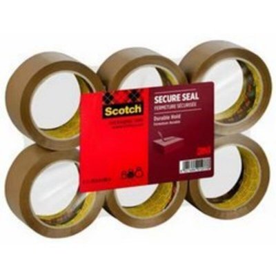 SCOTCH  Lot de 6 rouleaux adh&eacute;sifs d'emballage Heavy - Marron havane