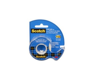 SCOTCH  Ruban adh&eacute;sif 'Wall-Safe', sur d&eacute;vidoir,19mm x 16,5 m