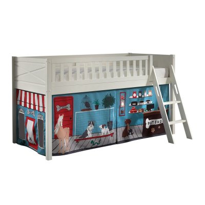 VIPACK Scott lit mezzanine et rideau pet shop STHSZG14514