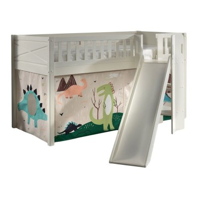 VIPACK Scott lit mezzanine toboggan et rideau dino STHSGB14516
