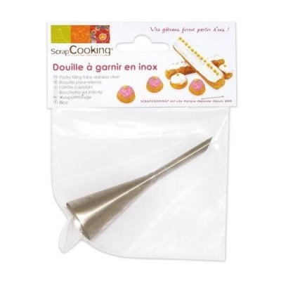 SCRAPCOOKING  1801 Douille &agrave; garnir Inox Argent 14 x 10,8 x 2 cm
